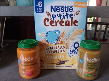 Lot pot et céréale bébé