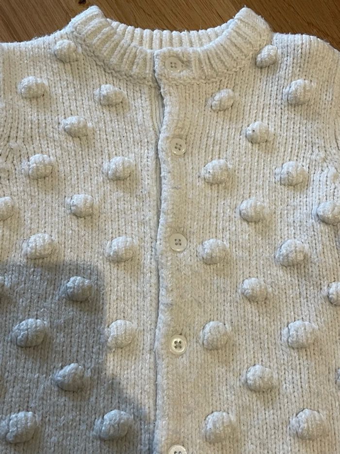 Gilet écru Vertbaudet taille 6 ans - photo numéro 2