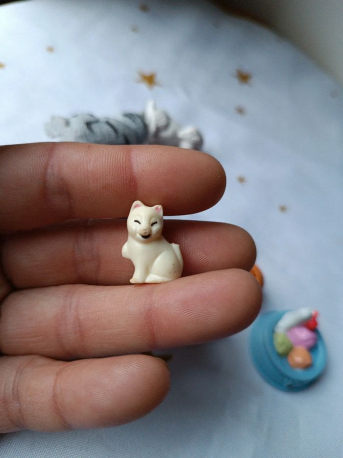 Animaux animal pet cat kitten Kitty pocket chat chien dog mattel kinder puppies blanc gris - photo numéro 13