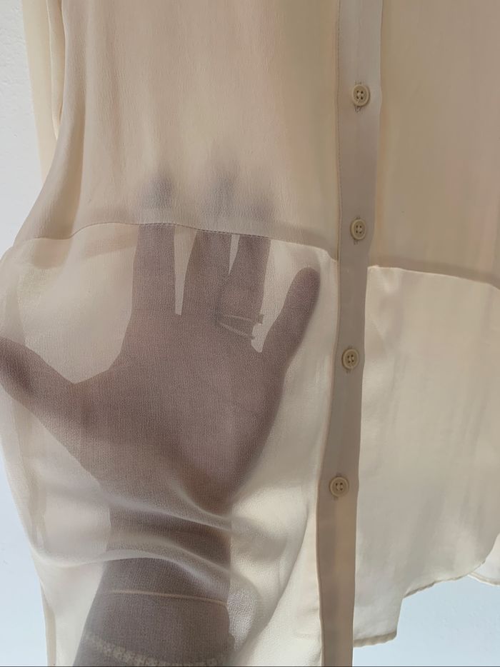 Chemise écru Zara - photo numéro 5
