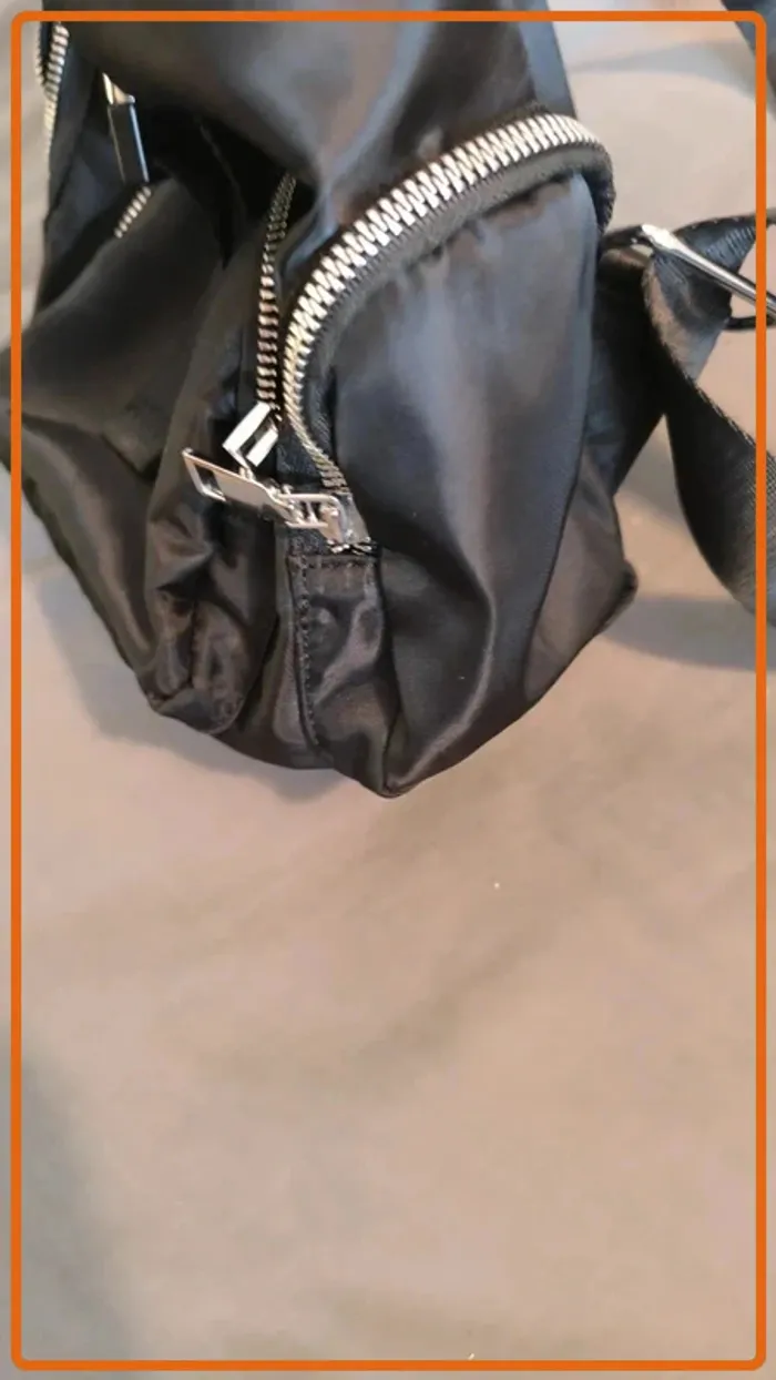Petit Sac à main/sac à dos noir - photo numéro 4