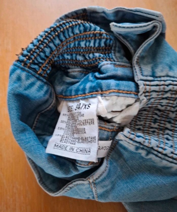 Short jeans taille haute secret denim - photo numéro 3