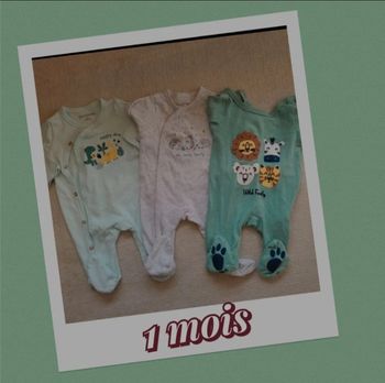 3 pyjamas 1 mois