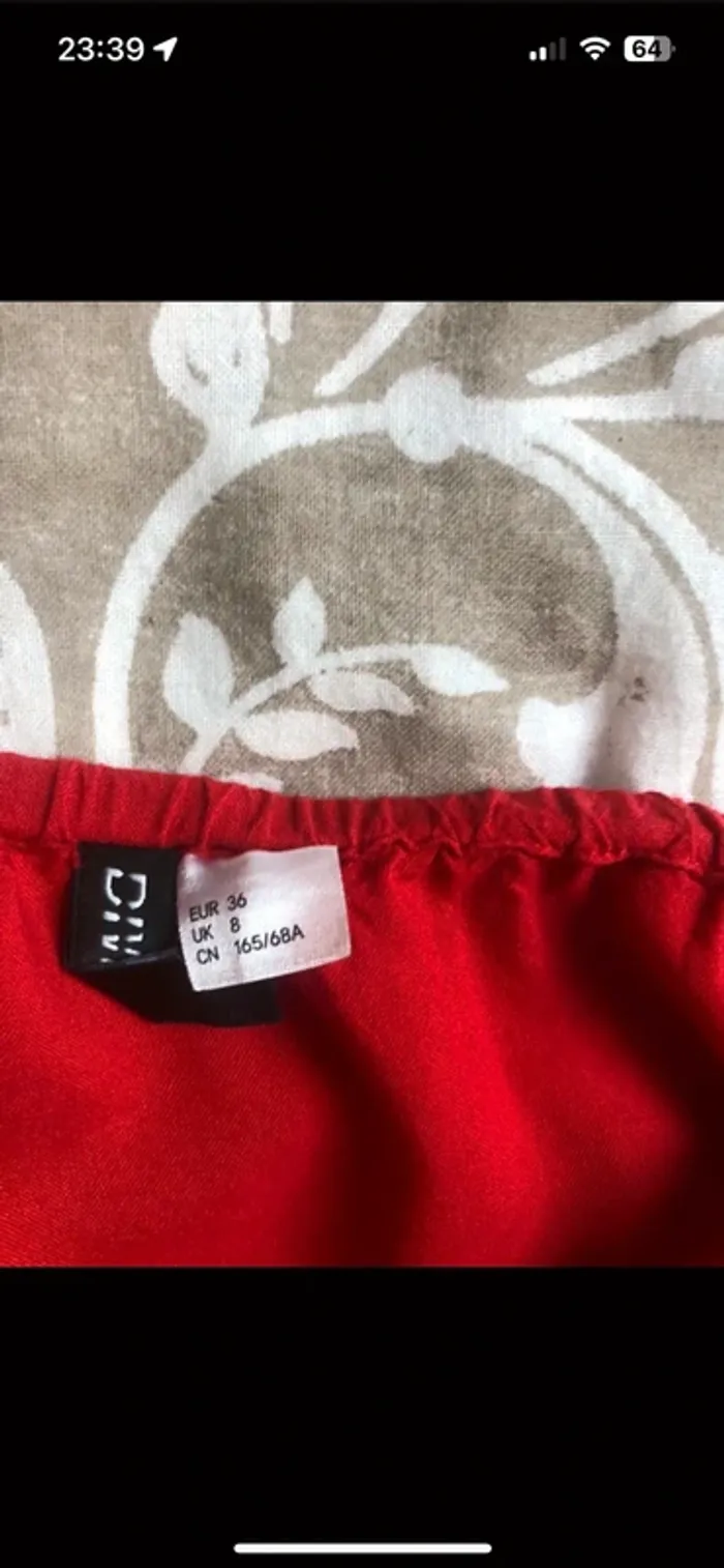 combi short rouge a épaules dénudées femme - photo numéro 4