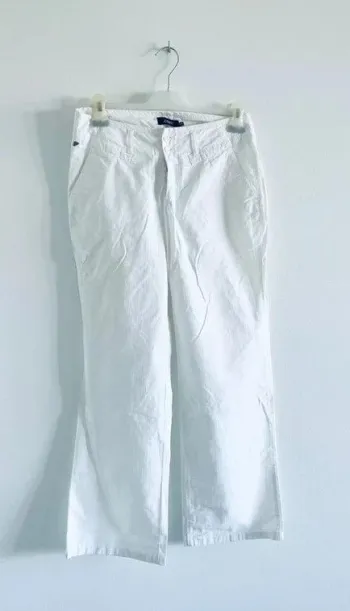 Pantalon en toile blanc Newman