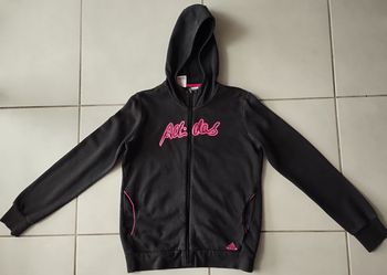 Sweat zippé fille à capuche Adidas (taille 16 ans) en très bon état