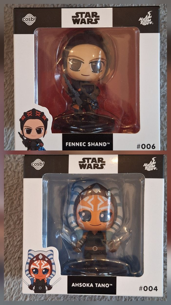 LOT Figurine cosbi ahsoka tano #004 et Fennec Shand #006