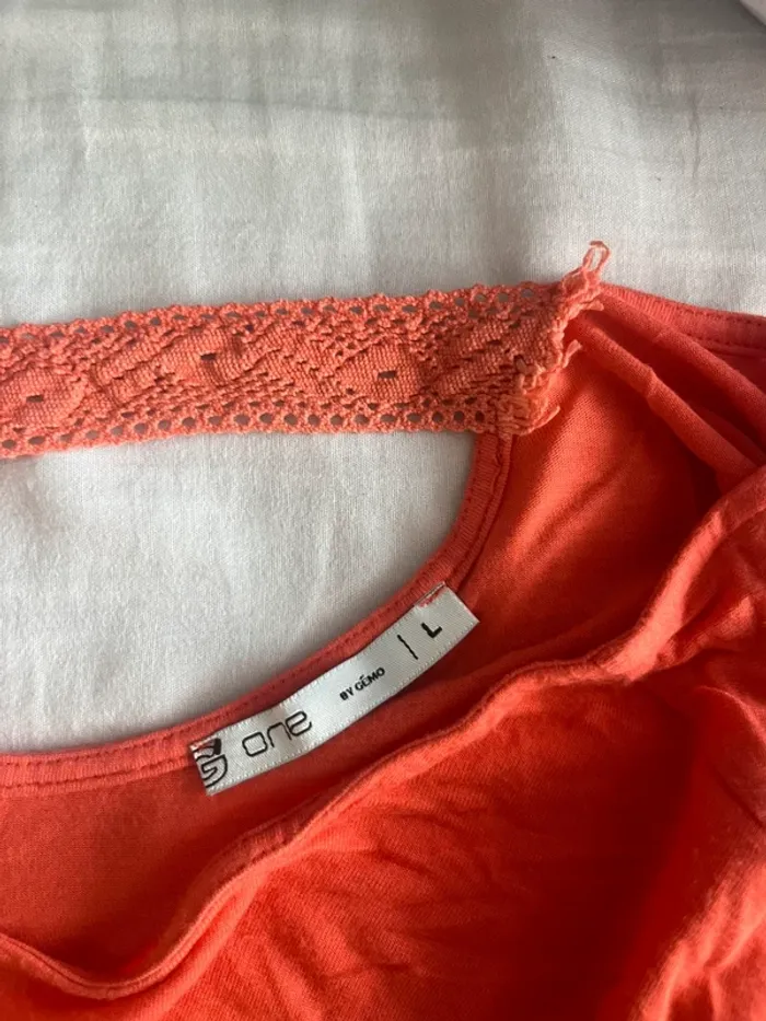 🔹 T-shirt Corail Fluide – Gémo 🔹 - photo numéro 3