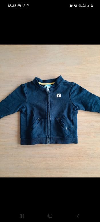 Gilet zippé 6 mois
