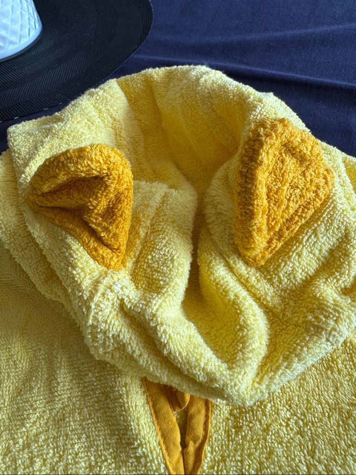 Poncho serviette de bain jaune lion 1-3 ans - photo numéro 4