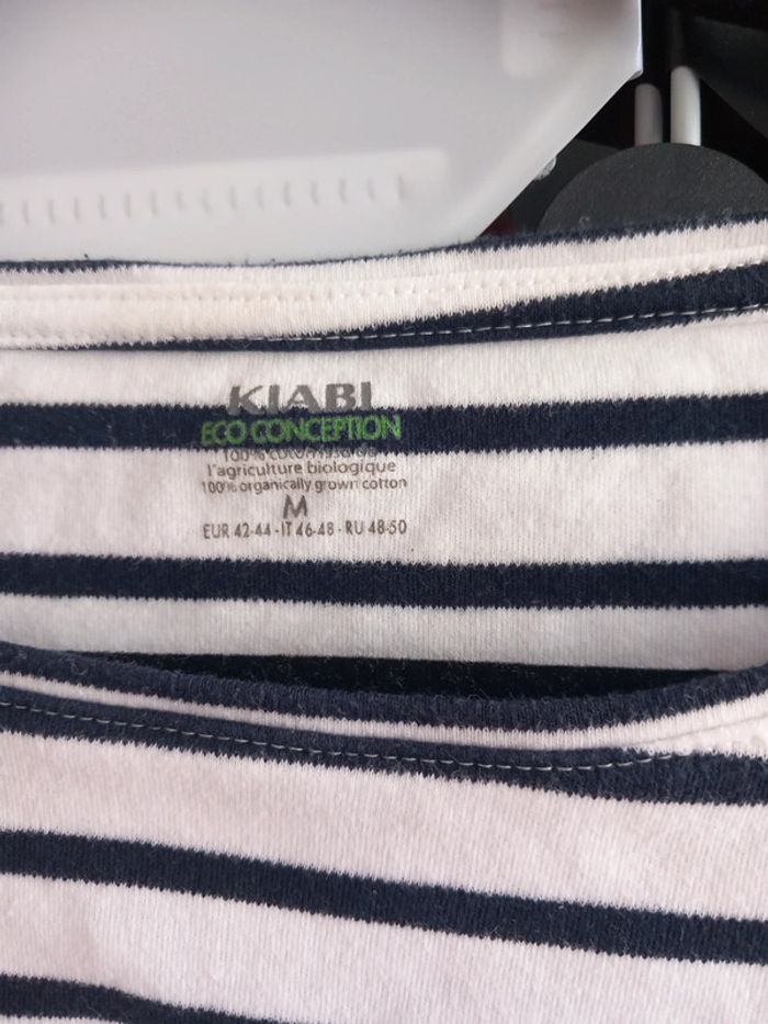 tee-shirt marin de grossesse manches longues tailleM - photo numéro 3