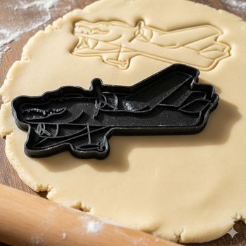 Emporte-pièce Avion Crocodile Original pour Biscuits et Pâtisserie