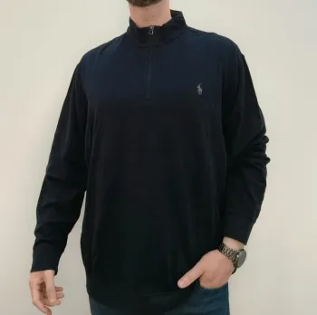 Joli pull homme Ralph Lauren 1/4 zip taille XXL excellent état