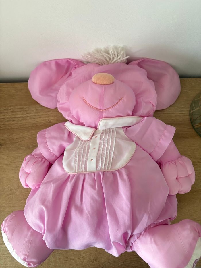 Chien rose puffalumps 35 cm - photo numéro 10