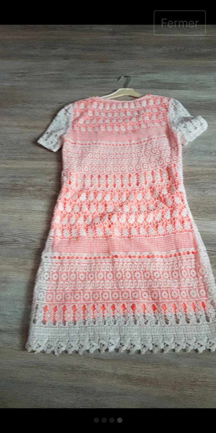 Robe été 38/40 dentelle macramé - photo numéro 4