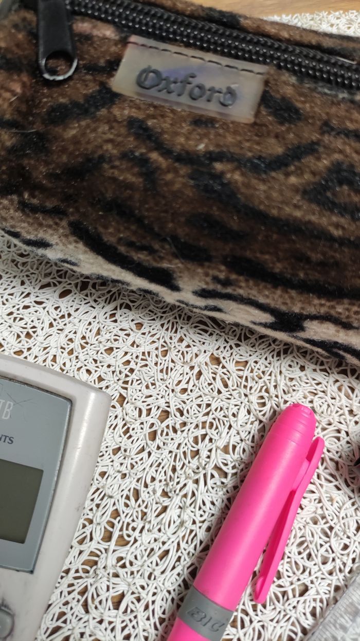 Trousse scolaire fausse fourrure