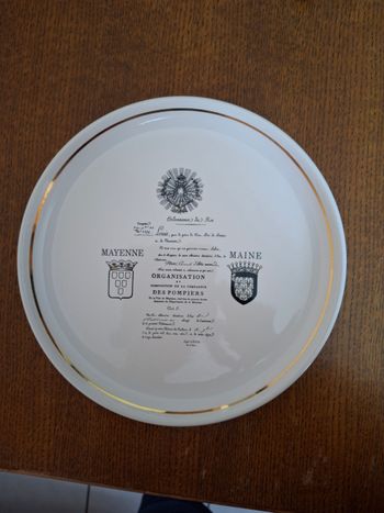 Assiette décorative 