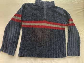 Pull col fermeture éclair garçon 6 ans
