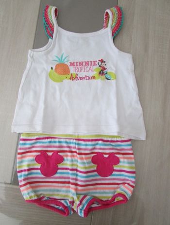 Ensemble 2 pièces Disney Minnie 12 mois