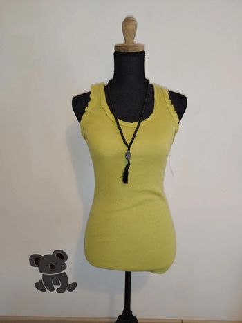 Débardeur neuf femme vert anis
