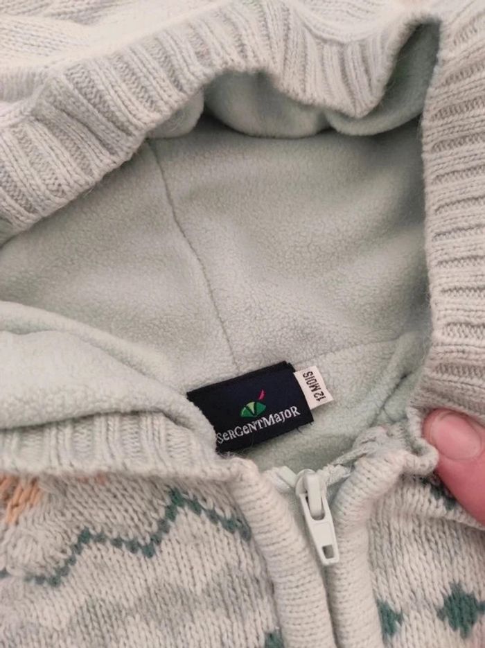 Gilet chaud fille 12 mois Sergent major - photo numéro 3