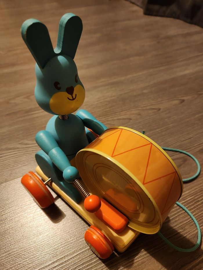 Lapin en bois à tirer Djeco - photo numéro 6