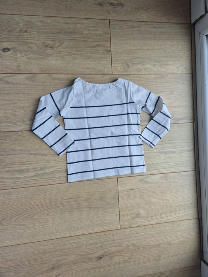 T-shirt ML rayé Jacadi 4 ans - photo numéro 3