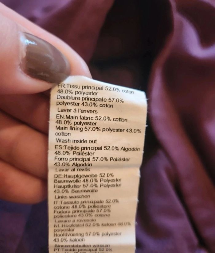 Sweat à capuche Decathlon Rugby – violet prune – Taille S – Très bon état - photo numéro 6