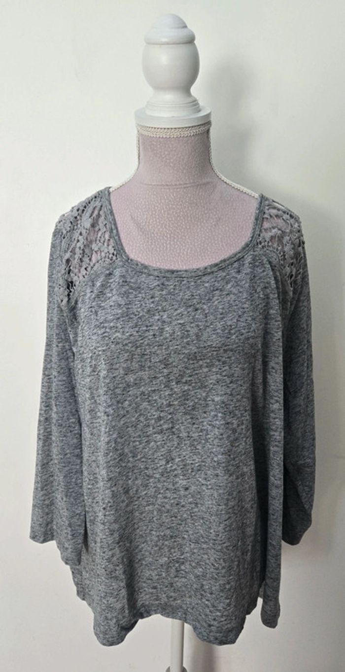 Pull fin gris Atmosphère Taille 46