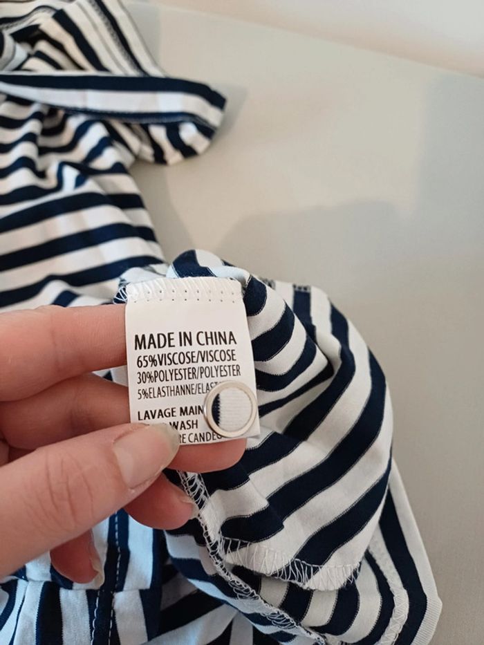 Combishort rayée neuve Kilky taille S/M 36/38 - photo numéro 12