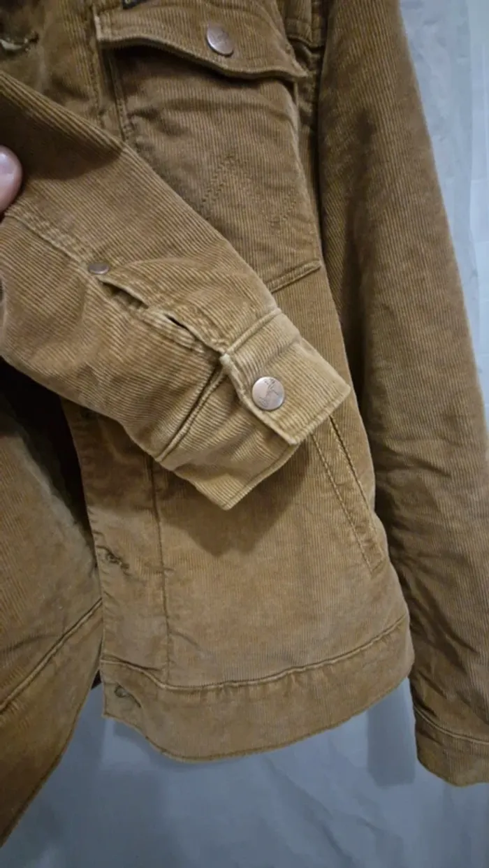 Vestes homme wrangler marron polaire - photo numéro 7