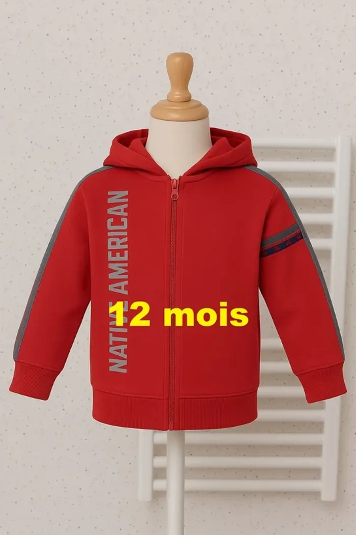 Veste avec capuche rouge Levi's Taille 12 mois