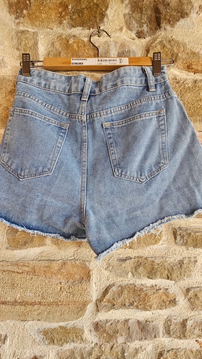 Short en jean taille haute - photo numéro 2