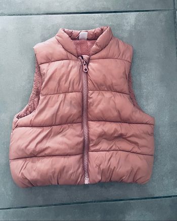 Doudoune bébé rose sans manches 18 mois Tex Baby