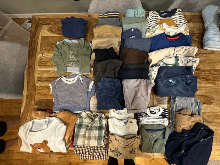 Lot vêtements bébé 12 mois garçon