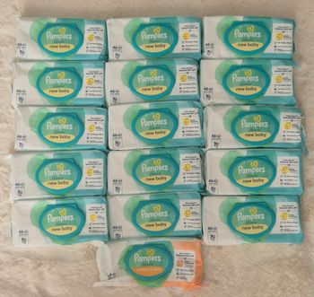 Lingettes pampers harmonie new baby 