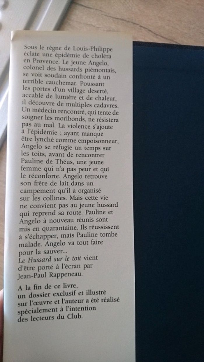 Livre Le Hussard sur le toit - photo numéro 3