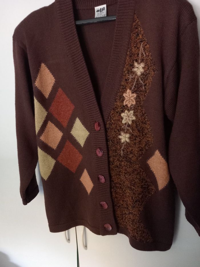 Veste tricot  marron