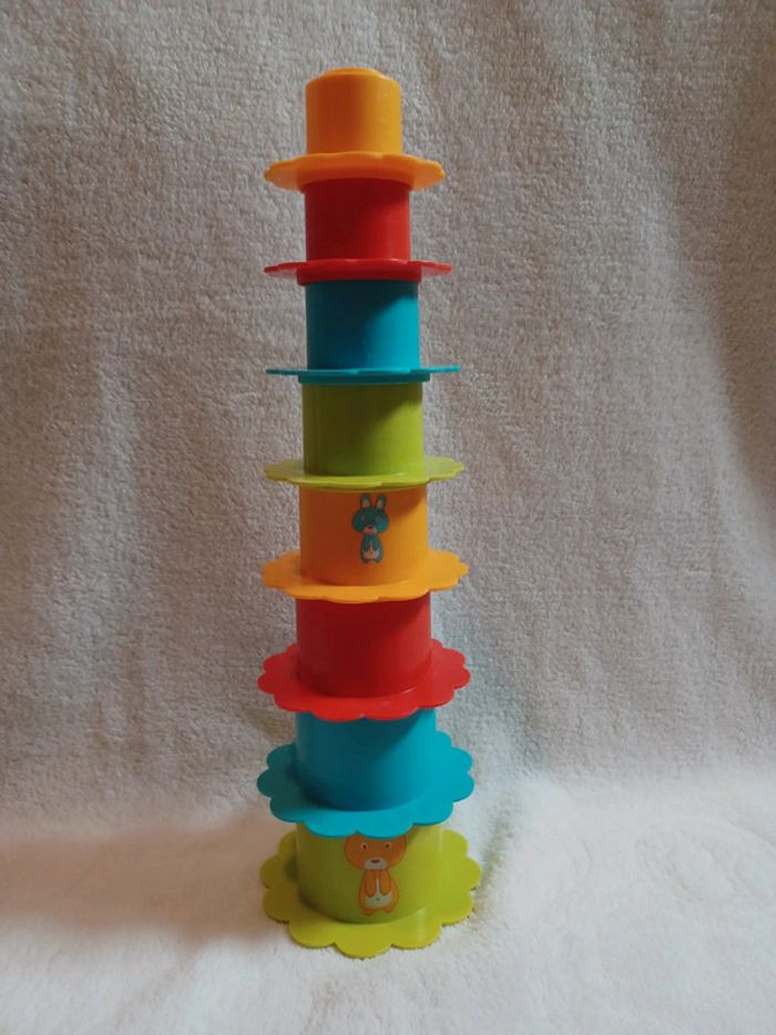 Gobelets empilables forme fleur - photo numéro 2