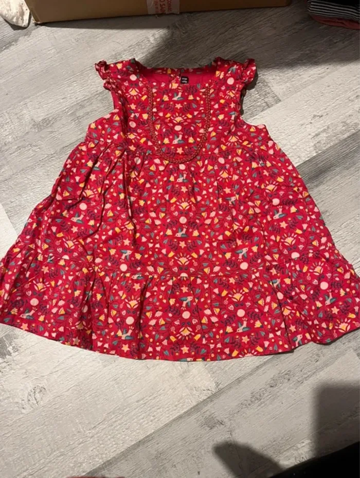 Robe rouge + bloomer taille 18 mois Sergent Major