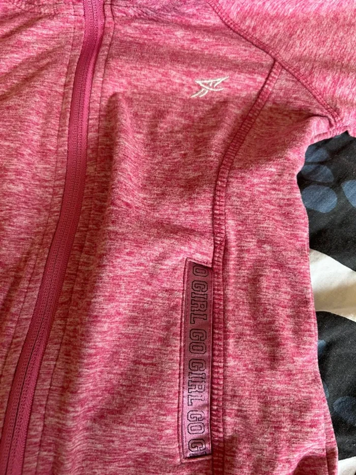 Veste rose éclair / zip à capuche 7 ans / 8 ans Young dimension - photo numéro 3