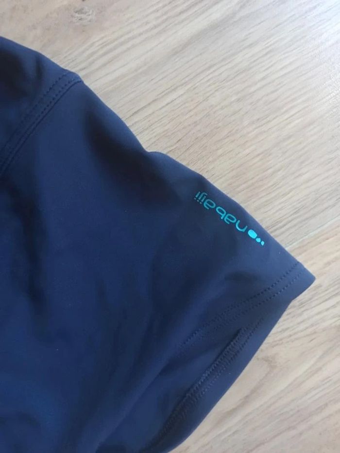 Maillot de bain une pièce bleu marine bas en forme de short 8 ans nabaiji - photo numéro 2