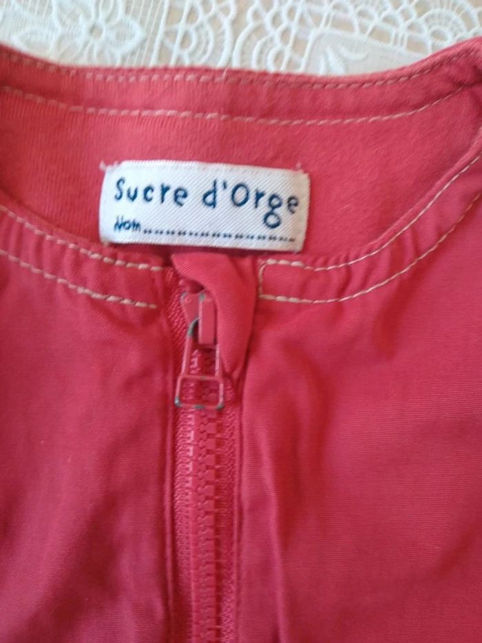 Robe rouge manches marinière 12 mois - photo numéro 5