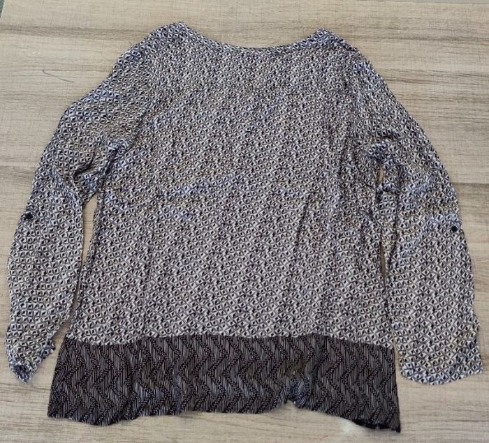 Blouse femme Camaïeu taille L – Noire à motif – Neuve sans étiquette – 100 % viscose - photo numéro 6