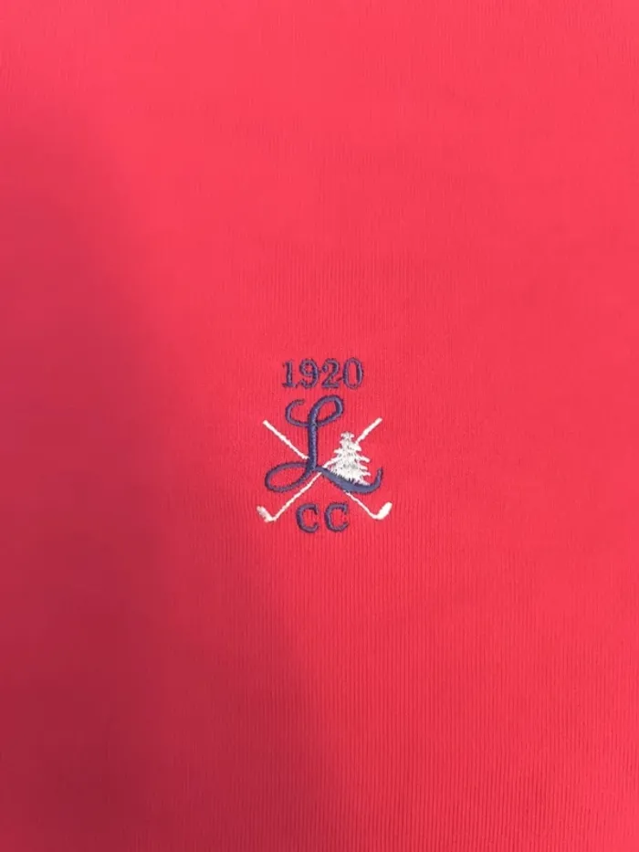 Magnifique Sweat homme polo golf taille L rouge logo bleu marine excellent état - photo numéro 6