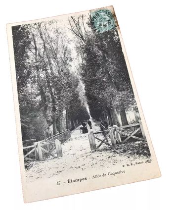 Carte postale ancienne  Etampes (Essonne)  Allée de Coquerive