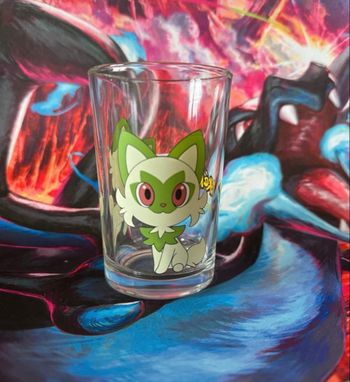 Verre pokémon poussacha 