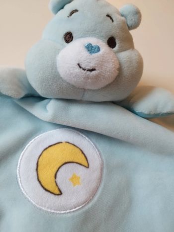 Doudou plat Bisounours Bleu