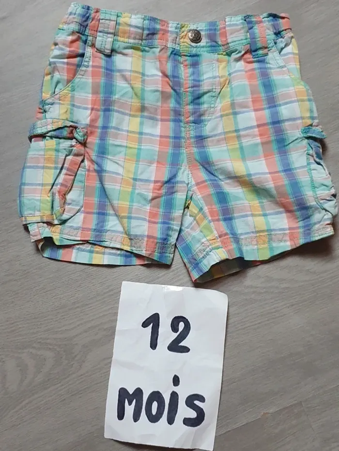 Short fin bébé garçon 12mois - photo numéro 5