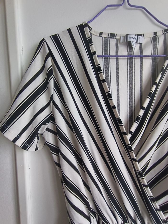 Combinaison noire et blanche Jennyfer Taille M Neuf